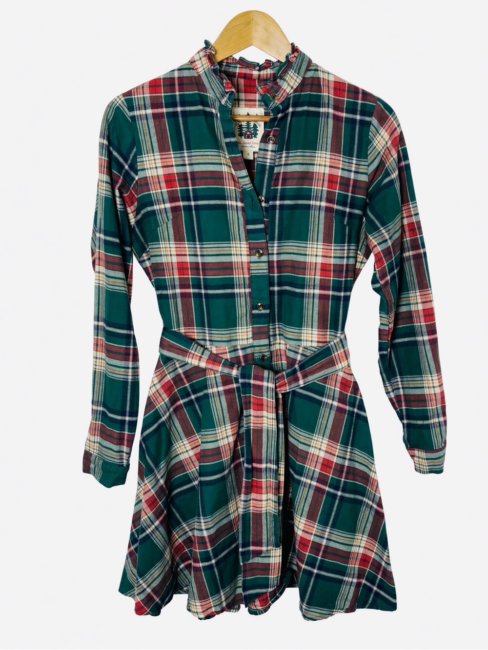 Kiel James Patrick Cozy Cabin Flannels Woodstock Trail Plaid Dress Cabincore KJP